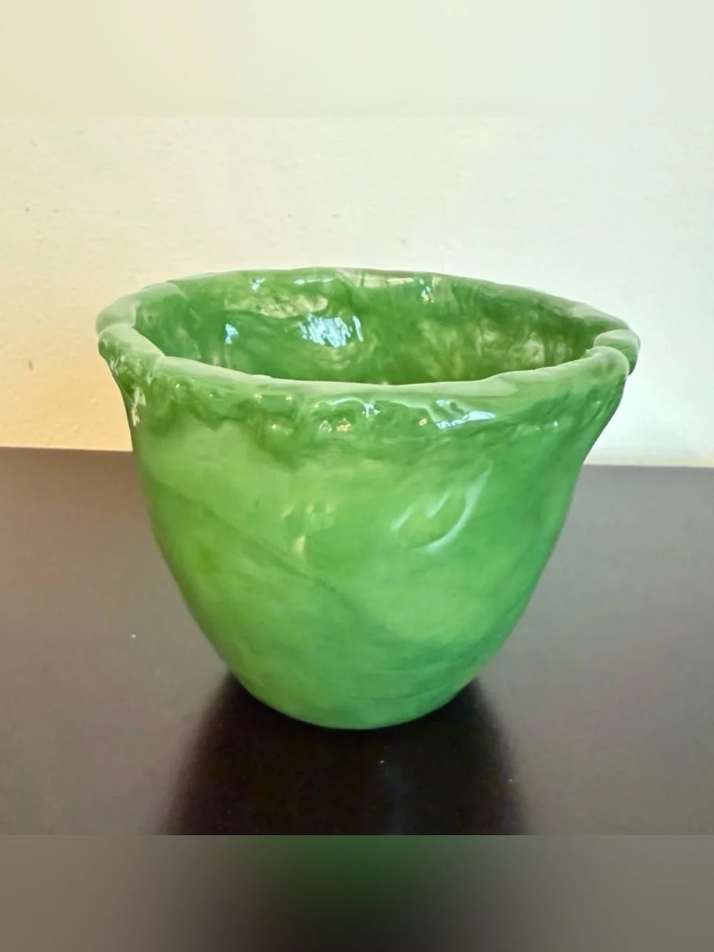 Small Green Glass Vase